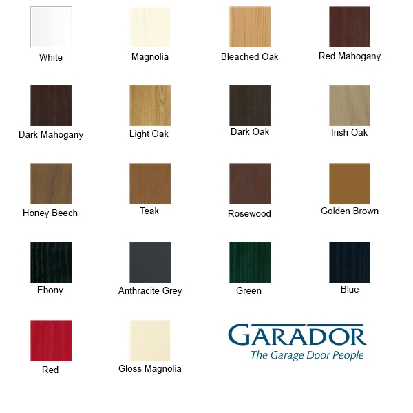 Garador side hinged doors, windows, handles and colours from Garage